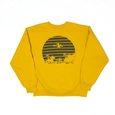 DISNEY The Lion King Hakuna Matata Sweatshirt Yellow Mens M