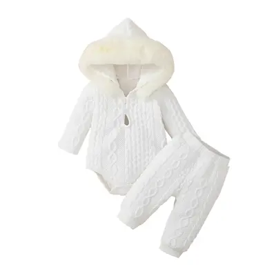 Baby Clothing Sets Girls Hooded Long Sleeve Romper and Pants Outfit Clothing Babygirl Clothes Products #springtok