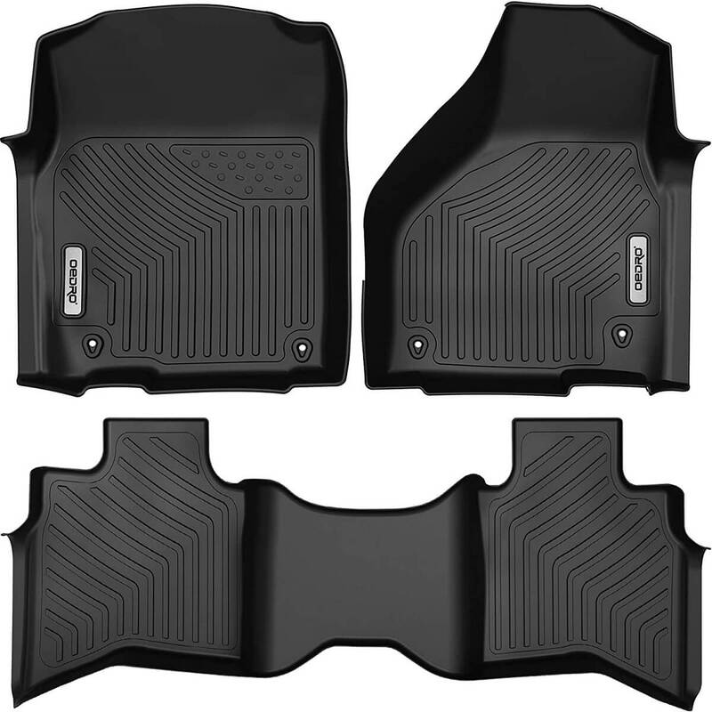 OEDRO Floor Mats for 2012-2018 Dodge Ram 1500 Quad Cab, 2019-2024 Dodge Ram 1500 Classic Quad Cab (NOT for New Body)