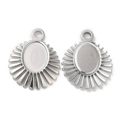 Non-Tarnish 304 Stainless Steel Pendant Cabochon Settings