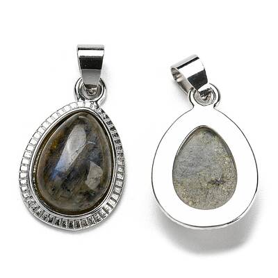 Natural Labradorite Pendants