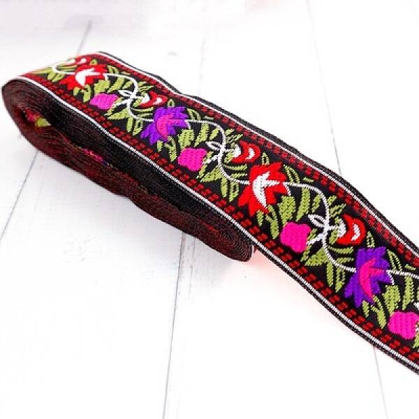 5M Ethnic Style Polycotton Embroidery Ribbon