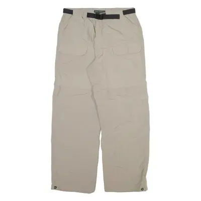 ROYAL ROBBINS Detachable Legs Mens Trousers Beige Relaxed Straight Nylon W29 L28