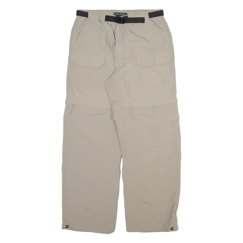 ROYAL ROBBINS Detachable Legs Mens Trousers Beige Relaxed Straight Nylon W29 L28