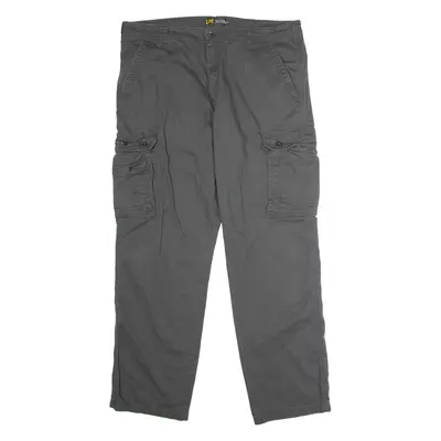 LEE Cargo Mens Trousers Grey Regular Straight W38 L32