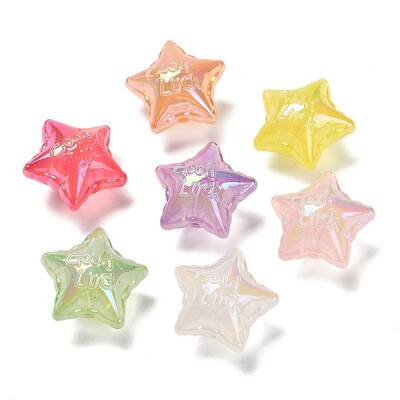 UV Plating Transparent Acrylic Beads