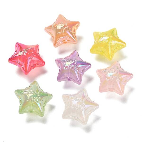 UV Plating Transparent Acrylic Beads