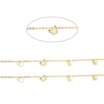 3.28 Feet Brass Curb Chains