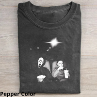 Michael Myers Shirt, Halloween Movie Shirt, Vintage Graphic Tee, The Ghost Face, Funny Halloween Shirt, Spooky Shirt, Treat o...