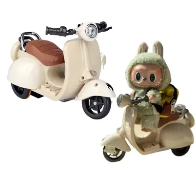 Labu-bu Mini Electric  Scooter Vehicles Toy 4 Colors Available ,Funny Doll, Could Rotate 360° ,Cute Plastic Scooter Toy Orna...