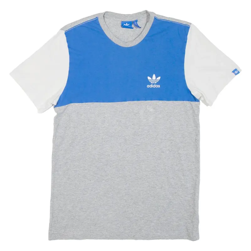 ADIDAS ORIGINALS Mens T-Shirt Grey Crew Neck S