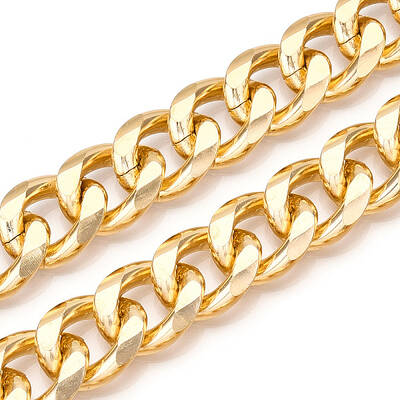 Aluminum Faceted Curb Chains