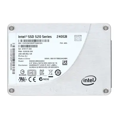 Intel SSDSC2BW240A3 | 520 Series Multi-Level Cell 240GB SATA 6Gb/s 2.5-Inch Solid State Drive