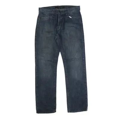 CALVIN KLEIN Jeans Blue Denim Slim Straight Stone Wash Womens W30 L32