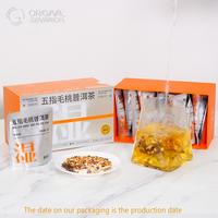 Five Fingered Peach And Puer Poria Coco Tea 100g(10g×10packs）With Ficus Simplicissima Lour And Poria Coco Tartary buckwhea...