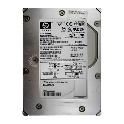 364323-001 HP 72.8GB Ultra-320 SCSI 15000 3.5-inch Hard Drive