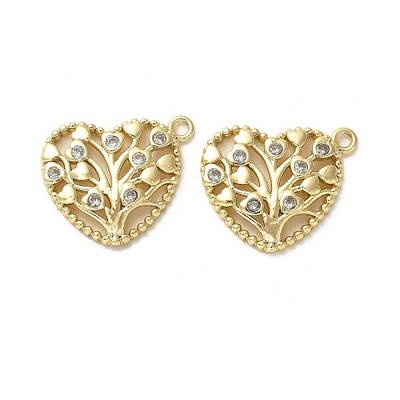 Brass Micro Pave Cubic Zirconia Pendants