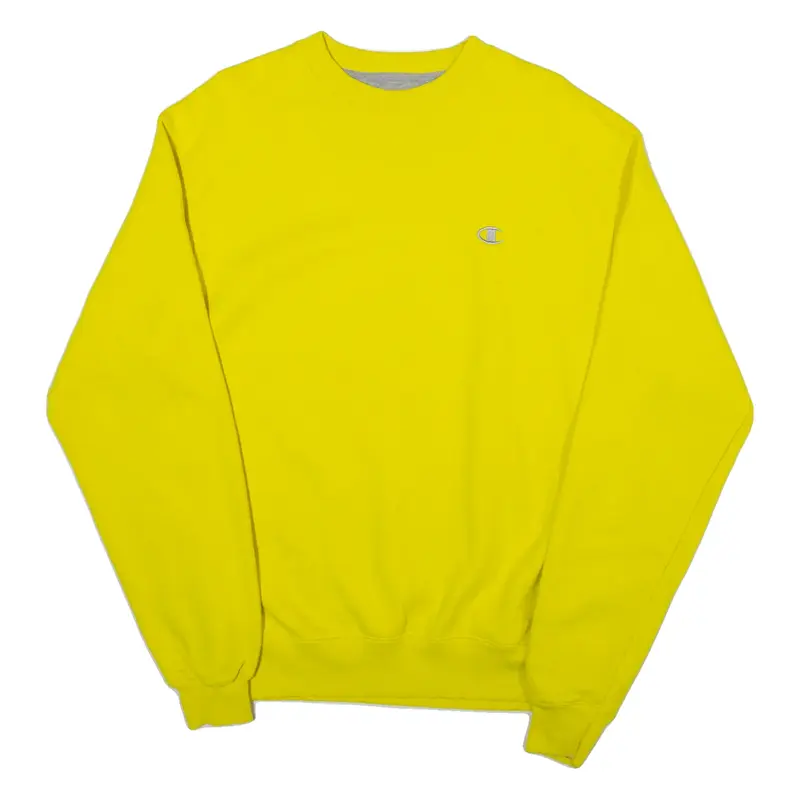 CHAMPION Mens Sweatshirt Yellow M