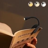 Rechargeable Mini Book Light, Adjustable USB Rechargeable Clip-on Book Light, Portable LED Reading Light for Home Office