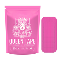 Moon Mouth Tape for Sleeping - Promotes Restful Sleep & Reduces Snoring Hypoallergenic Sport One Month Supply Black Soft Mout...