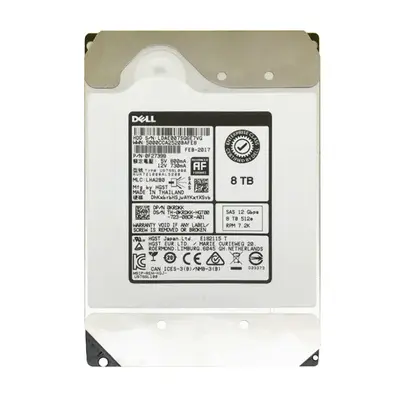 0KRDKK Dell 8TB 12Gb/s SAS 7200 3.5-Inch Hard Drive