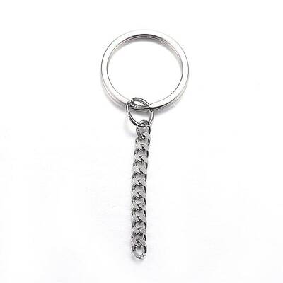 Tarnish Resistant 304 Stainless Steel Split Key Rings
