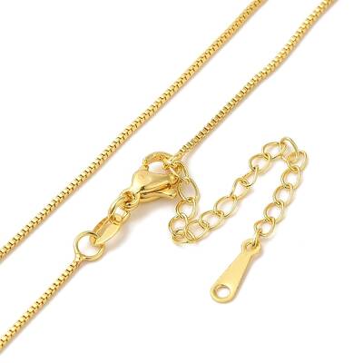 Brass Box Chain Necklaces