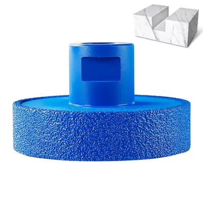 LOZLIN Diamond Flat Grinding Wheel - Stone Grooving Tool for Marble, Quartz & Countertops - 5/8-11 Angle Grinder Mounted Vani...