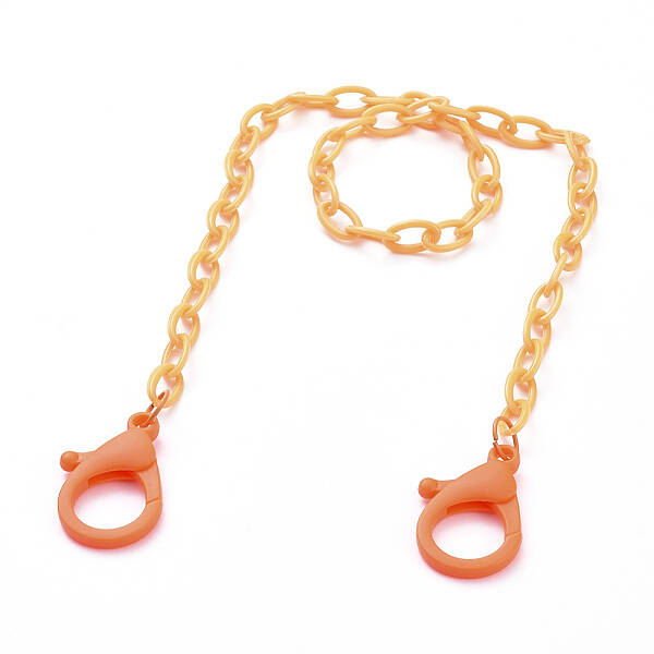 Personalized ABS Plastic Cable Chain Necklaces