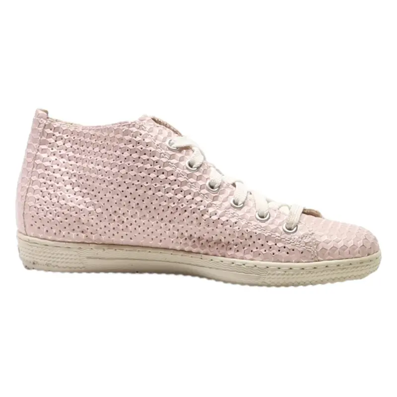 RIEKER Low Top Trainers Pink Synthetic Womens UK 4