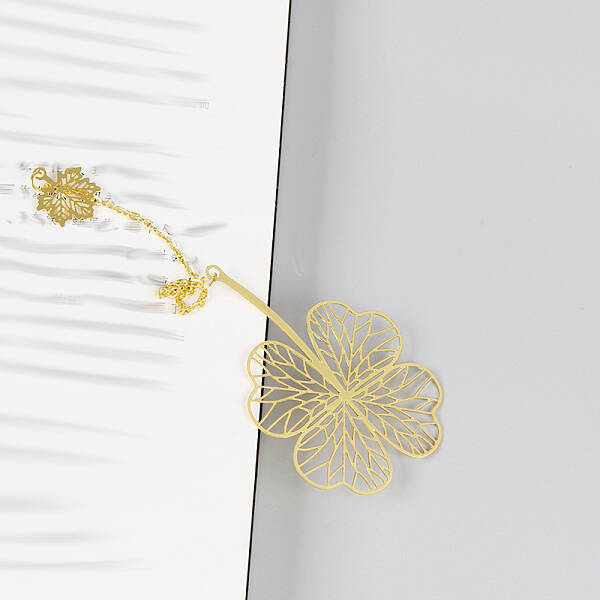 Brass Clover Bookmarks