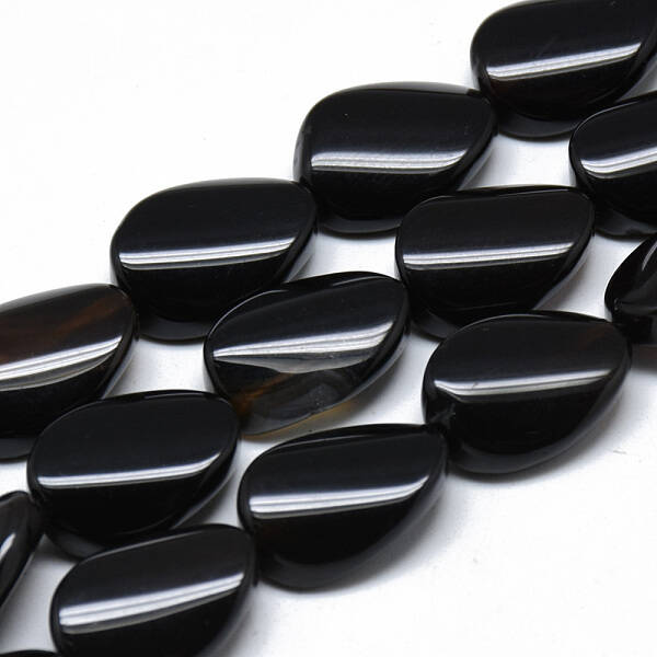 Natural Black Onyx Beads Strands