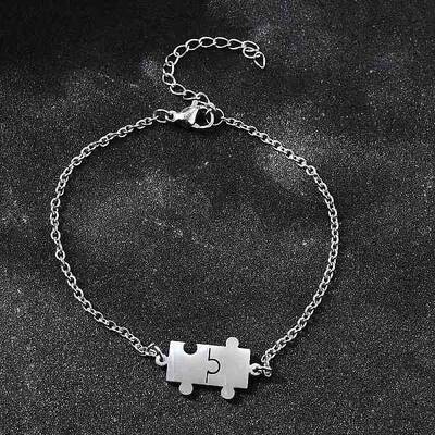 201 Stainless Steel Pulsera Puzzle Link Bracelets
