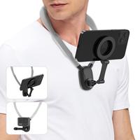 Hands-Free Magnetic Neck Mount: Secure Holder for Phones, Perfect for Vlogging and Selfies! Compatible with iPhone 15/14/13/1...