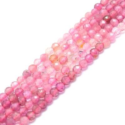 Natural Pink Tourmaline Beads Strands