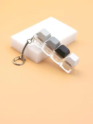 Summer 2025 Fun Keycap Keyboard Keychain, Punk Style Keyboard 4 Keys Toy Keychain for Women & Men, Fashion Accessories for Da...