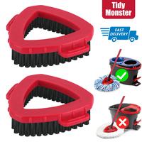 Scrub Brush Head Refills for O-Cedar RinseClean 2-Tanks System Spin Mop Replace Head for Ocedar Mopping Cleaning o cedar Tria...
