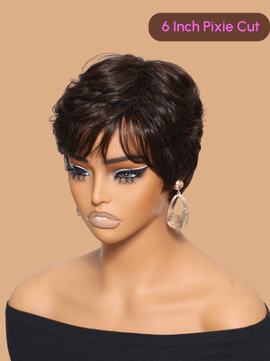 BOGO | 6 Inch Pixie Cut Human Hair Wig