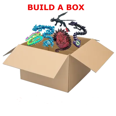 Build a Box of 3d Printed Figurines Decor - Halloween Ornaments laser engraved tumbler Photo Articulating 3D Prints Collectib...
