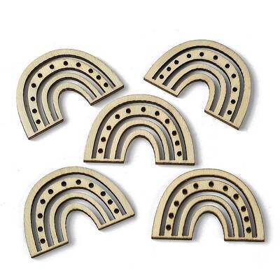 100Pcs Wood Pendants