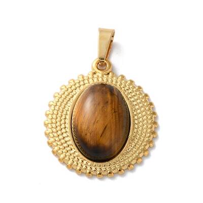 Natural Tiger Eye Pendants