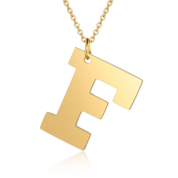 201 Stainless Steel Initial Pendants Necklaces