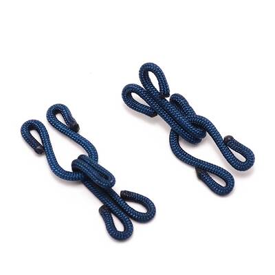 Cloth and Iron Hook and S-Hook Clasps