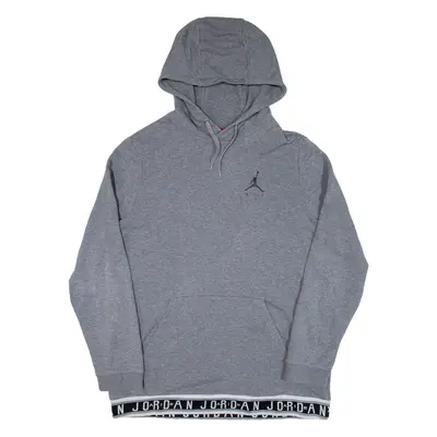 AIR JORDAN Mens Grey Hoodie L