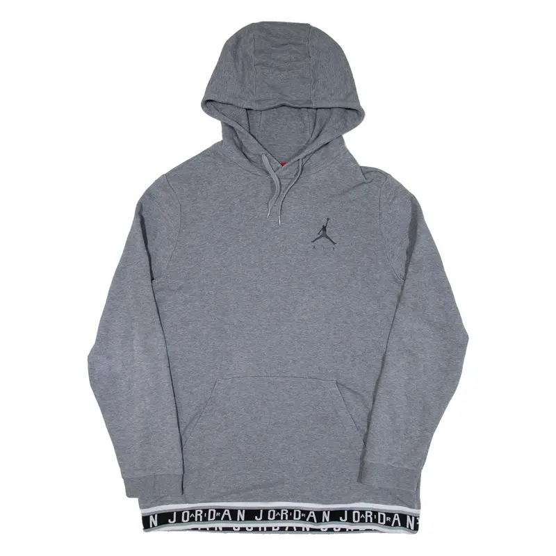 AIR JORDAN Mens Grey Hoodie L