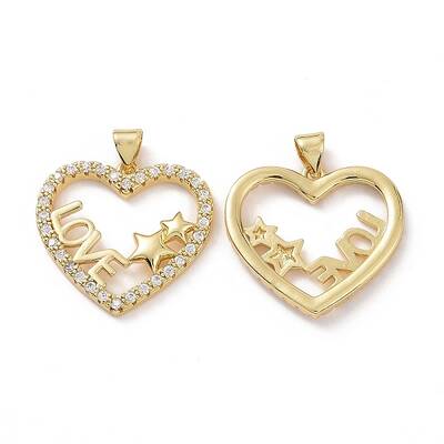 Brass Cubic Zirconia Pendants