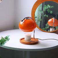 Glass Table Lamp With 2 G10 Bulbs, Wooden Glass Desk Lamp, Nightlight For Bedroom Living Room Study Room Home Decor, Home Ele...