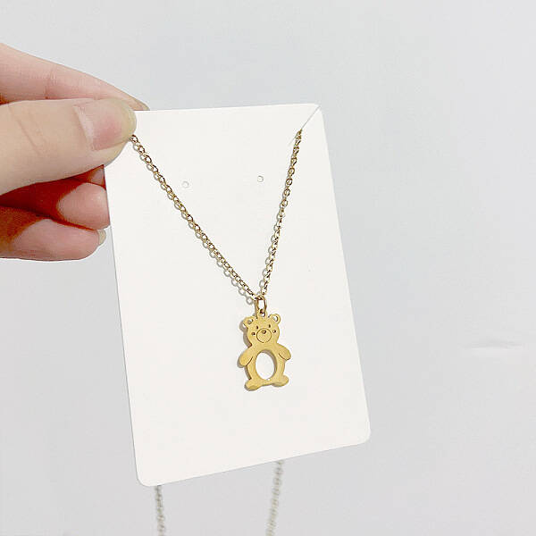 Christmas Stainless Steel Pendant Cable Chain Necklaces