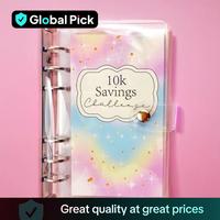 Savings Challenge Binder, 1 Count A6 10K Savings Binder, Saving Budget Planner, Money Saving Budget Binder for Home & School ...