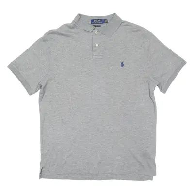 POLO RALPH LAUREN Slim Fit Mens Polo Shirt Grey L